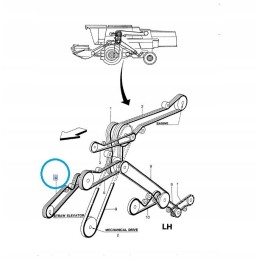 Deutz Fahr belt 01141591 new holland tx34 9513386 3