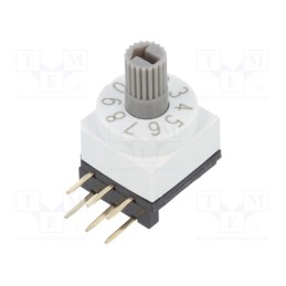 1 pcs x SUNGMUN ELECTRONICS - TSR-10H1 - Encoding switch, DEC/BCD, Pos: 10, THT, Rcont max: 80mΩ, 7Ncm, T/S/Q