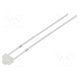 1 pcs x OPTOSUPPLY - OSM57L7331A - LED, 1.8mm, white warm, 7500mcd, 50°, Front: convex, 2.9÷3.4V, oval