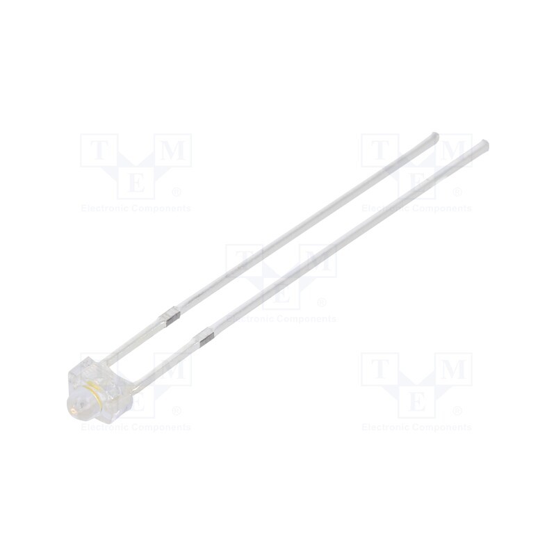 1 pcs x OPTOSUPPLY - OSM57L7331A - LED, 1.8mm, white warm, 7500mcd, 50°, Front: convex, 2.9÷3.4V, oval