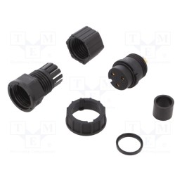 1 pcs x AMPHENOL LTW - DC-03BFFB-LL7001 - Connector: circular, plug, size D, female, PIN: 3, gold-plated, 20A