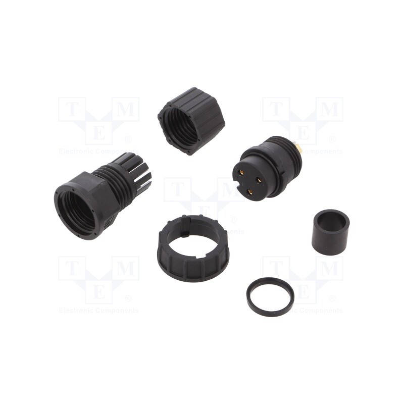 1 pcs x AMPHENOL LTW - DC-03BFFB-LL7001 - Connector: circular, plug, size D, female, PIN: 3, gold-plated, 20A