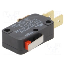 1 pcs x OMRON OCB - V1611C5R - Microswitch SNAP ACTION, 16A/250VAC, 0.3A/250VDC, with lever
