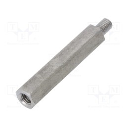 10 pcs x DREMEC - 249X50 - Screwed spacer sleeve, 50mm, Int.thread: M6, Ext.thread: M6