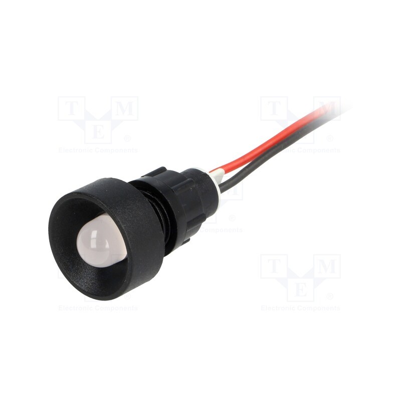 1 pcs x POLAM-ELTA - LB-D10-220DC - Indicator: LED, recessed, blue, 220VDC, Ø13mm, IP40, leads 300mm