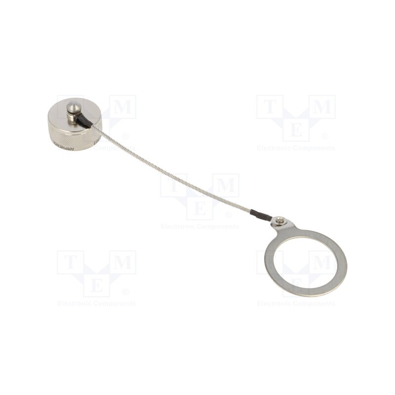 1 pcs x AMPHENOL AIR - D38999/33F15N - Accessories: protection cover, size 15, silver, aluminium alloy