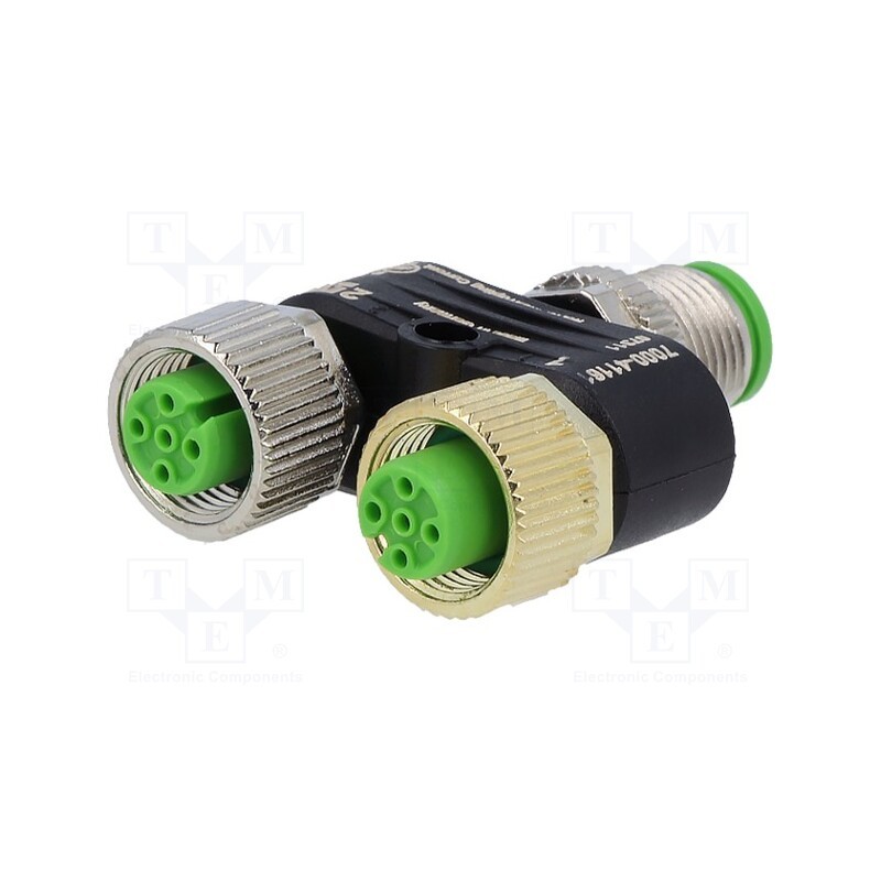 1 pcs x MURR ELEKTRONIK - 7000-41161-0000000 - T adapter, M12 male,M12 female x2, A code-DeviceNet / CANopen