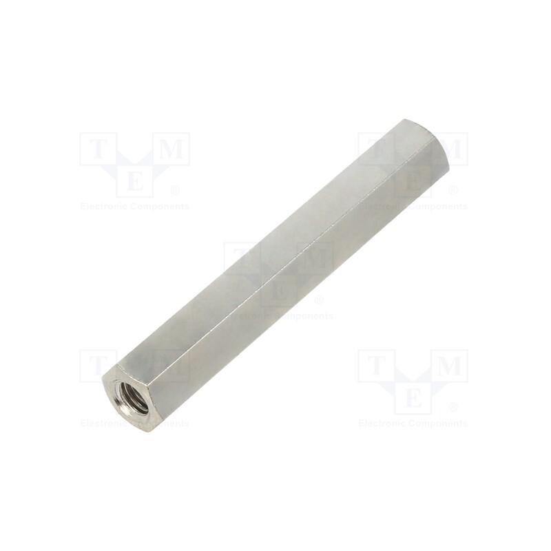 10 pcs x DREMEC - 118X50 - Screwed spacer sleeve, 50mm, Int.thread: M5, hexagonal, brass