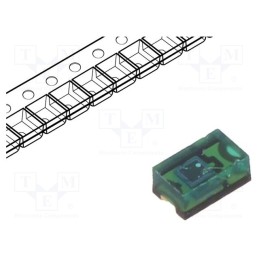 1 pcs x VISHAY - TEMT6200FX01 - Phototransistor, 0805, λp max: 550nm, 6V, 60°, Lens: green