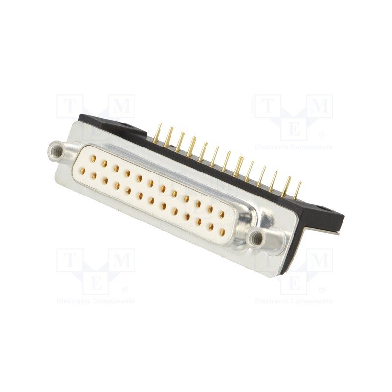 1 pcs x Deltron AG - DTS25SYC/2M66UN - D-Sub, PIN: 25, socket, female, for panel mounting,on PCBs, THT