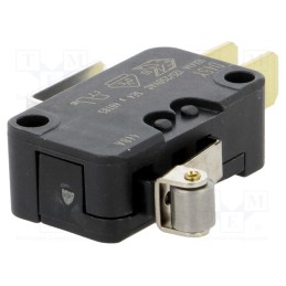 1 pcs x ZF - D453-V1RA - Microswitch SNAP ACTION, 16A/250VAC, with lever (with roller)