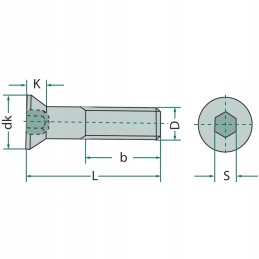 Flat countersunk head screw 4857991032