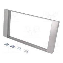 1 pcs x PER.PIC. - MA27005.2/T - Radio frame, Ford, 2 DIN, silver