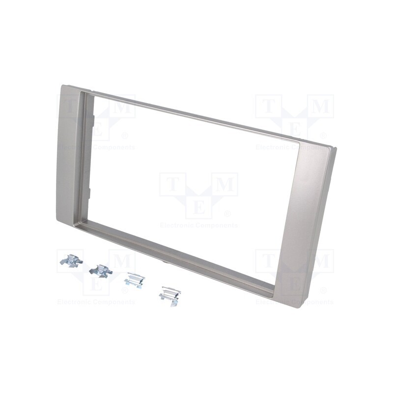 1 pcs x PER.PIC. - MA27005.2/T - Radio frame, Ford, 2 DIN, silver