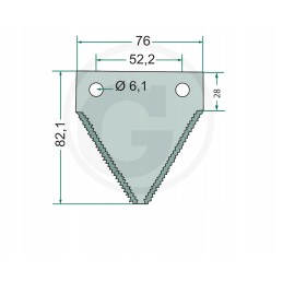 New Holland Raspe 84429103 scythe blade