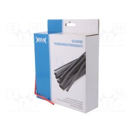 1 rol x BM GROUP - GBS032MRO - Heat shrink sleeve, glueless, 2: 1, 3.2mm, L: 11m, polyolefine