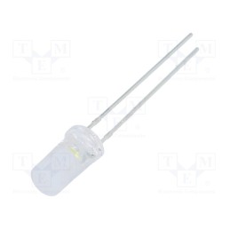 1 pcs x OPTOSUPPLY - OSW5DK5TC5A - LED, 5mm, white cold, 1120÷1560mcd, 120°, Front: flat, 2.7÷3.4V