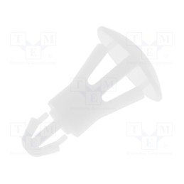 10 pcs x FIX&FASTEN - FIX-RCG-8 - Assembly stud, polyamide, L: 8mm, snap fastener, natural, UL94V-2