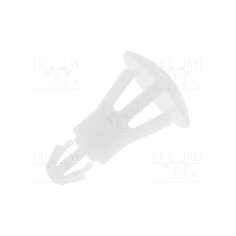 10 pcs x FIX&FASTEN - FIX-RCG-8 - Assembly stud, polyamide, L: 8mm, snap fastener, natural, UL94V-2