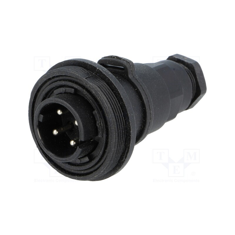 1 pcs x BULGIN - PX0749/P - Connector: circular, plug, male, PIN: 4, Standard Buccaneer®, IP68