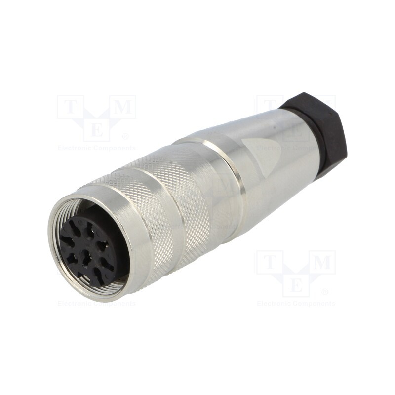 1 pcs x AMPHENOL - C09131D0081002U - Connector: M16, plug, female, soldering, for cable, PIN: 8, 3A, 300V