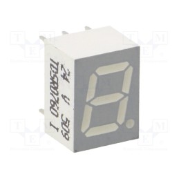 1 pcs x VISHAY - TDSR0760 - Display: LED, 7-segment, 7mm, 0.28', No.char: 1, red, 0.18÷2.2mcd