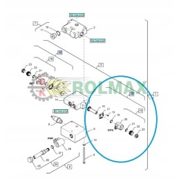 Solenoid valve new holland fx tx cx cr 84062114