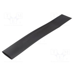 1 rol x 3M - 7000098890 - Heat shrink sleeve, glueless, 2: 1, 25.4mm, L: 50m, black, reel