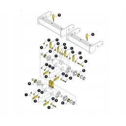 New Holland TC TX 80743557 movable forage harvester blade