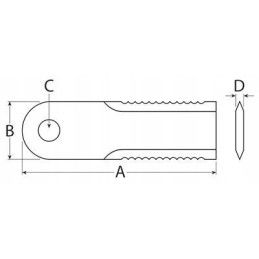 New Holland TC TX 80743557 movable forage harvester blade