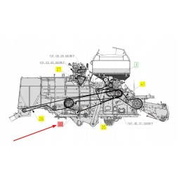 1002252 narrow profile V-belt spc x 6700