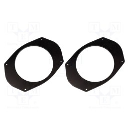 1 set x BASSER - DMJEEP01 - Spacer ring, MDF, 165mm, Jeep, impregnated, 2pcs.