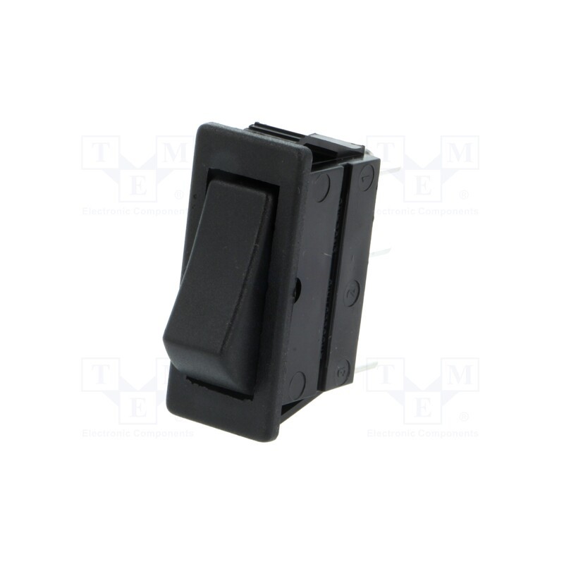 1 pcs x BULGIN - C1510ABMBB - ROCKER, SPDT, Pos: 2, ON-ON, 16A/250VAC, 20A/28VDC, black, none, 1500