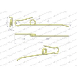 Flexible finger motor wings center header