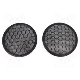 1 set x 4CARMEDIA - RAM-20.210/K-BK - Loudspeaker grille, 165mm, Seat,VW, black, 2pcs.