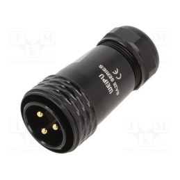 1 pcs x WEIPU - SA2810/P3IB - Plug, SA28, male, PIN: 3, IP67, 13÷16mm, 50A, soldering, for cable