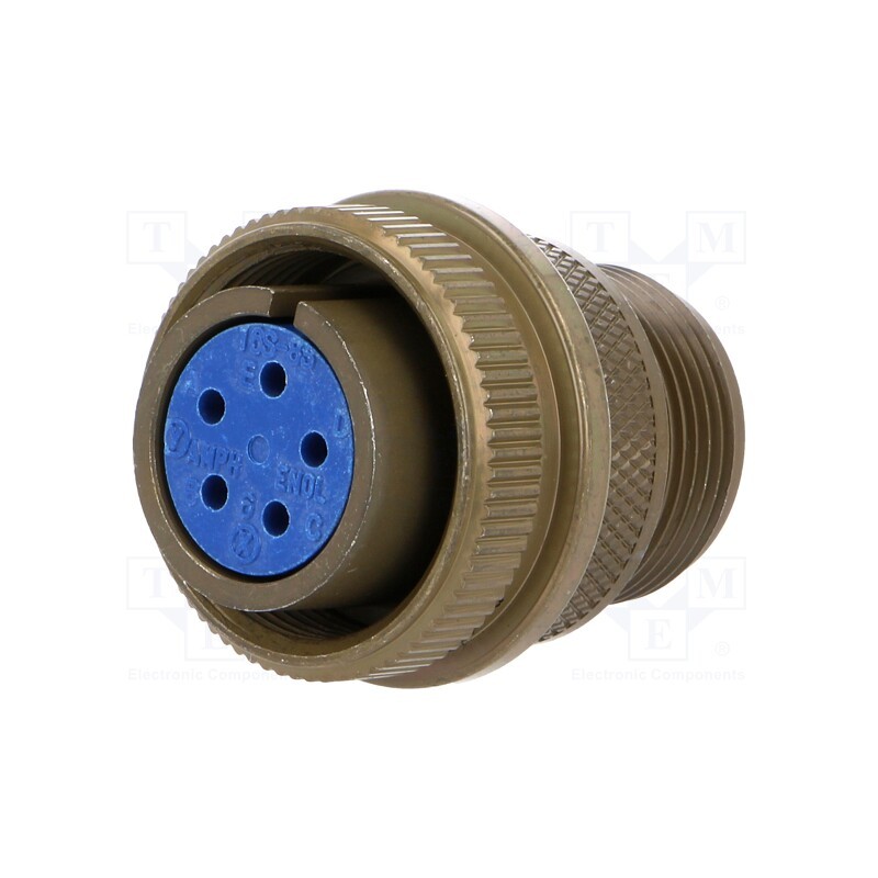 1 pcs x AMPHENOL - 97-3106A-16S-8S - Connector: circular, size 16S, 97, aluminium alloy, olive, plug