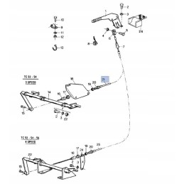 Handbrake cable new holland tc 80454479 c