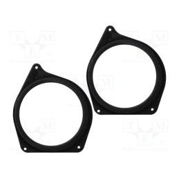 1 set x BASSER - DMSEAT01 - Spacer ring, MDF, 165mm, Seat, impregnated, 2pcs.