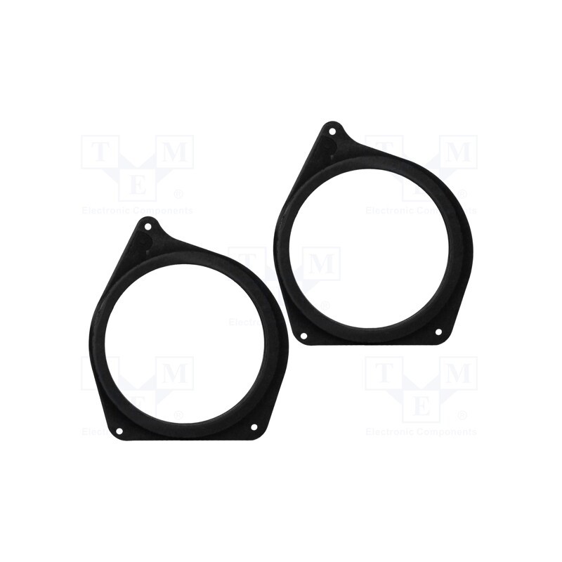 1 set x BASSER - DMSEAT01 - Spacer ring, MDF, 165mm, Seat, impregnated, 2pcs.