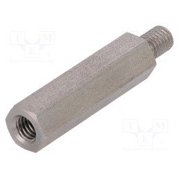 10 pcs x DREMEC - 248X30 - Screwed spacer sleeve, 30mm, Int.thread: M5, Ext.thread: M5