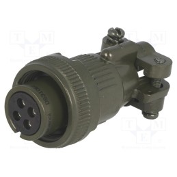 1 pcs x AMPHENOL - DS3106F 14S-2S - Connector: circular, size 14S, MS/DS, aluminium alloy, olive, plug