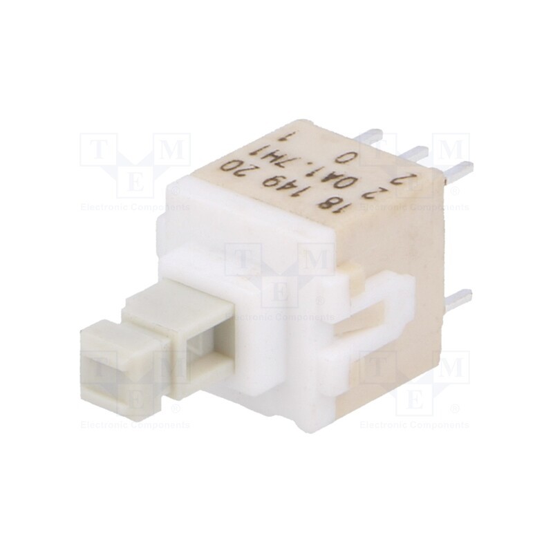 5 pcs x C&K - PVA2 OA H1 1.7N V2 - Switch: keypad, Pos: 2, DPDT, 0.1A/32VDC, white, none, THT, 1.7N, PVA