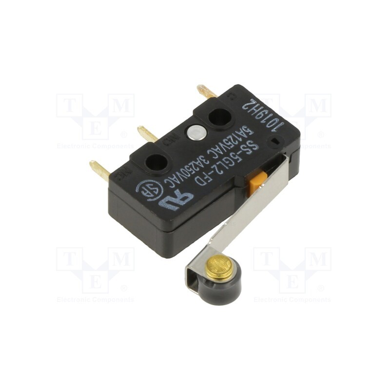1 pcs x OMRON OCB - SS-5GL2-FD - Microswitch SNAP ACTION, 5A, SPDT, Rcont max: 50mΩ, ON-(OFF), IP40