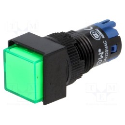 1 pcs x ONPOW - LAS2F-11/G - Switch: push-button, Pos: 2, SPDT, 0.5A/250VAC, 1A/24VDC, ON-(ON)