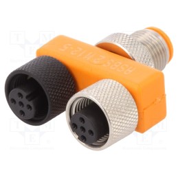 1 pcs x LUMBERG AUTOMATION - 11120 ASBS2M12-5 - T adapter, M12 male,M12 female x2, A code-DeviceNet / CANopen