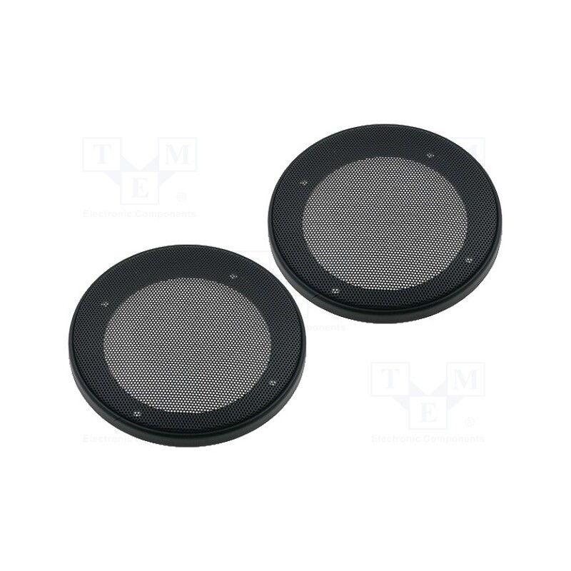 1 set x PER.PIC. - GR00003-05 - Loudspeaker grille, 100mm, metal, 2pcs.