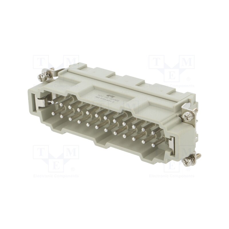 1 pcs x TE Connectivity - HE-024-MS - Connector: HDC, contact insert, male, HE, PIN: 24, 24+PE, size 8, 16A