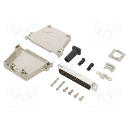 1 pcs x Amphenol Communications Solutions - L17DTZF37-RG+L717HDC62P - D-Sub HD, PIN: 62, male, straight, soldering, for cable, g