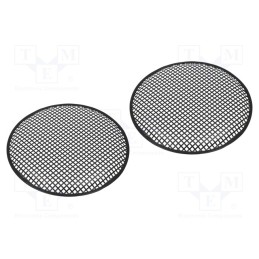 1 set x 4CARMEDIA - GRILL1150-BK - Loudspeaker grille, 15', 2pcs.